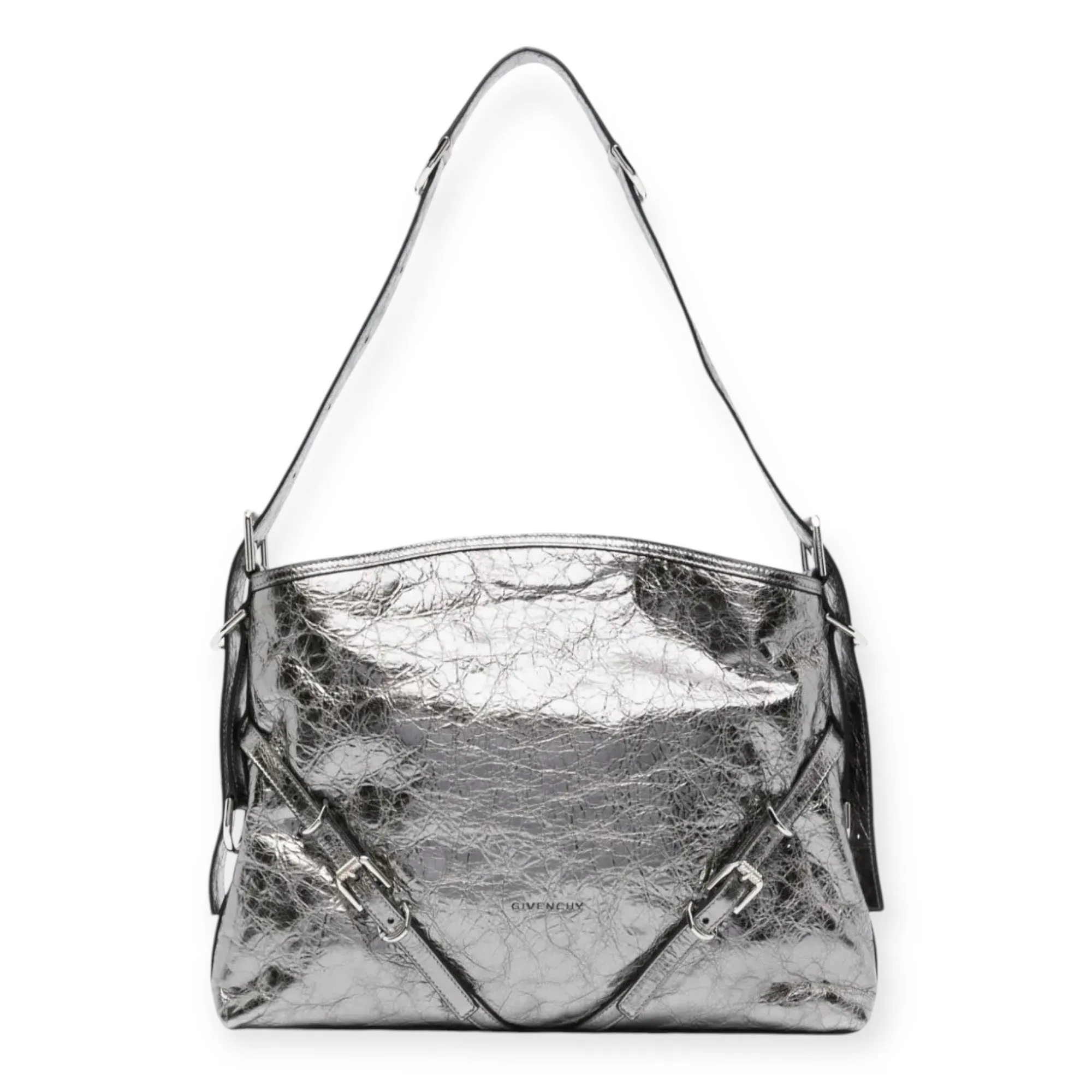 Givenchy Bag, Metallic Leather Voyou Medium Shoulder Bag