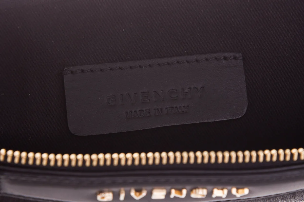 Givenchy Black & Red Pony Hair Antigona Pouch
