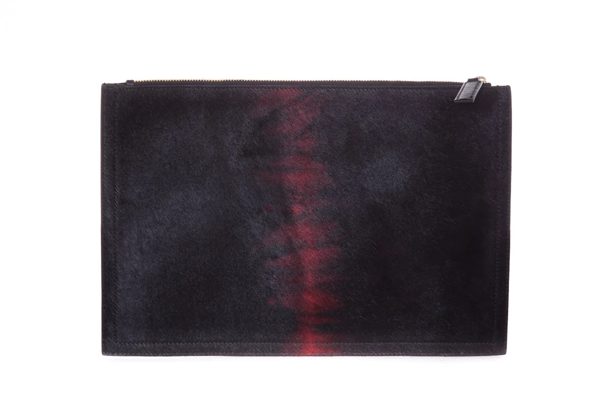 Givenchy Black & Red Pony Hair Antigona Pouch