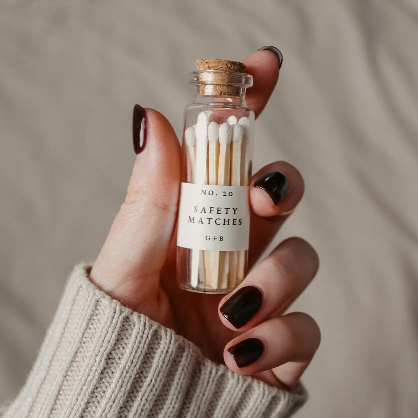 Glass Bottle of Matches | Bookish Aesthetic Apothecary Matches