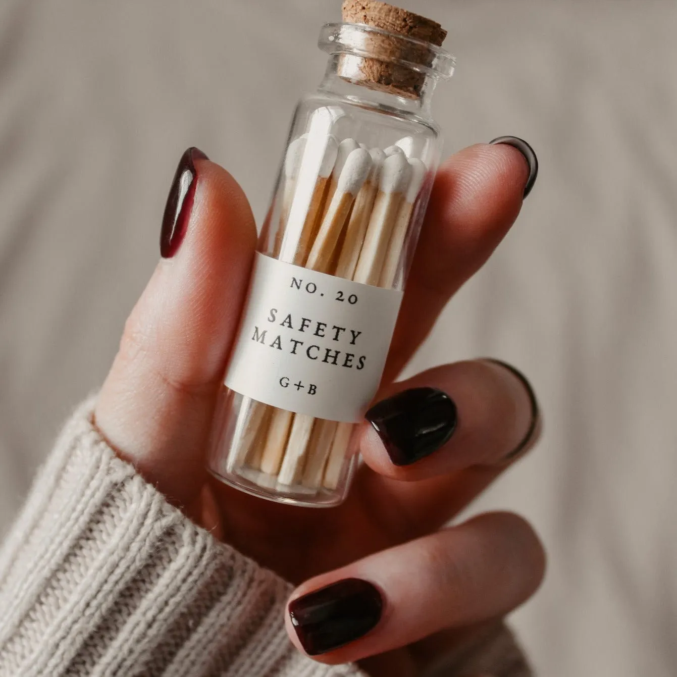 Glass Bottle of Matches | Bookish Aesthetic Apothecary Matches
