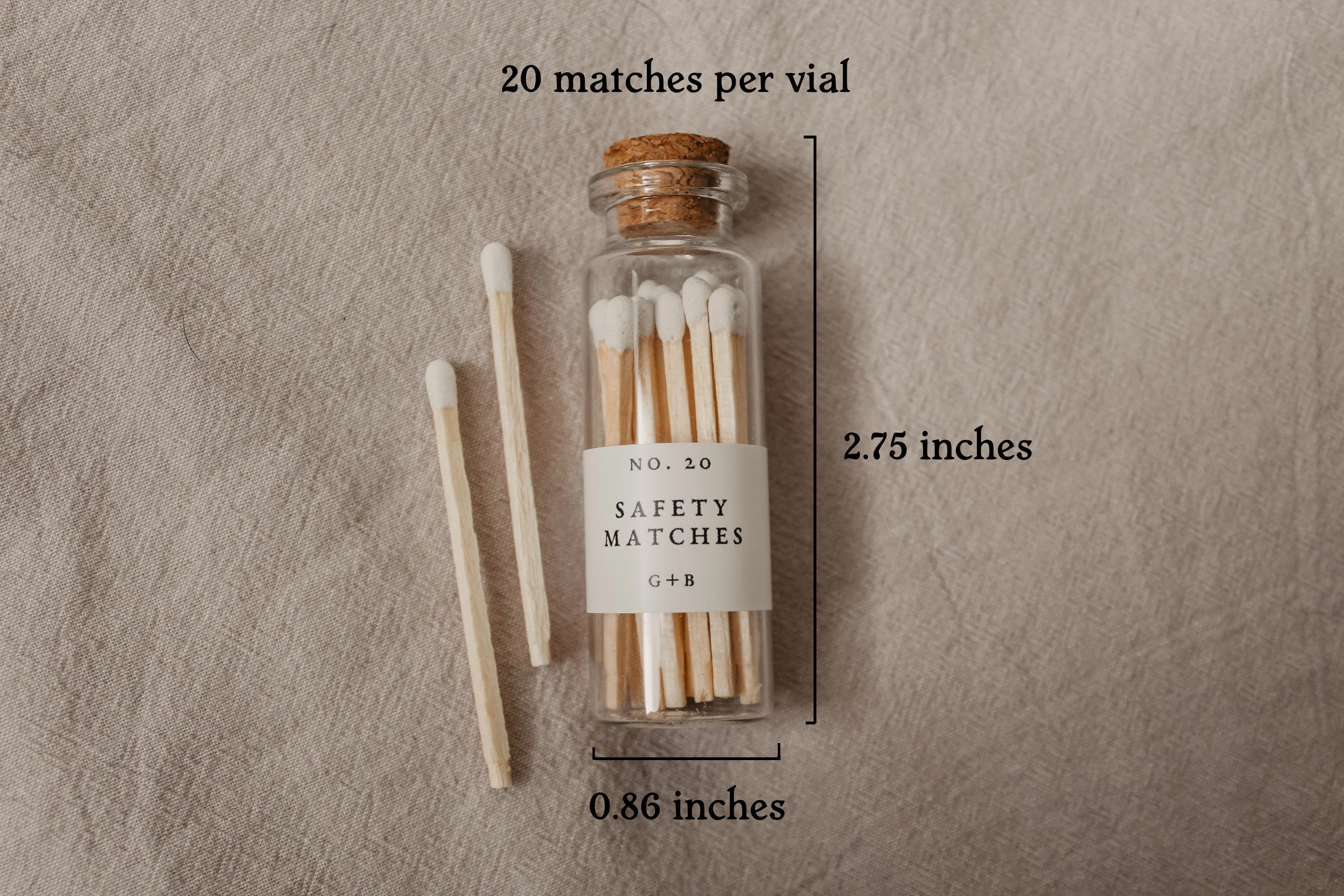 Glass Bottle of Matches | Bookish Aesthetic Apothecary Matches