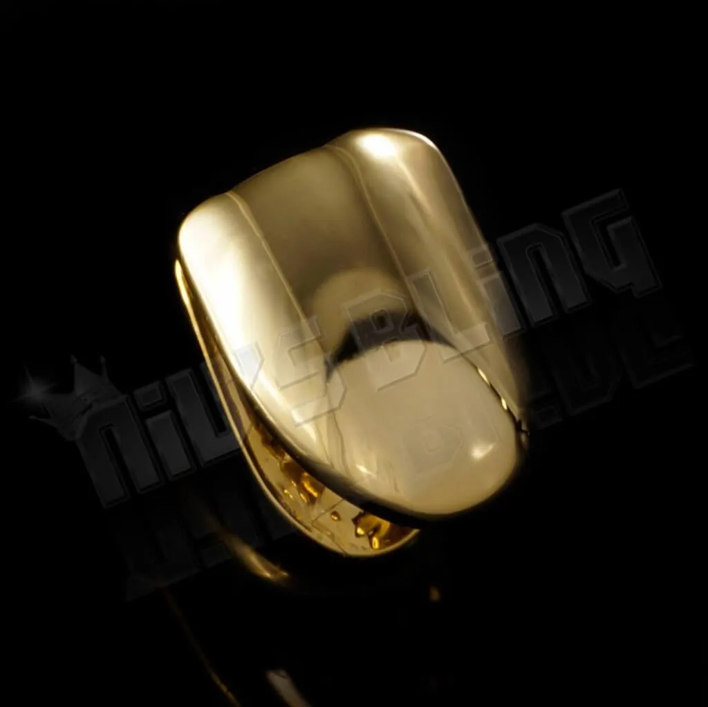 Gold Single Tooth Bottom Grill Cap
