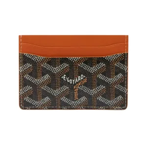 GOYARD Saint-Sulpice Card Wallet 'Black / Tan'