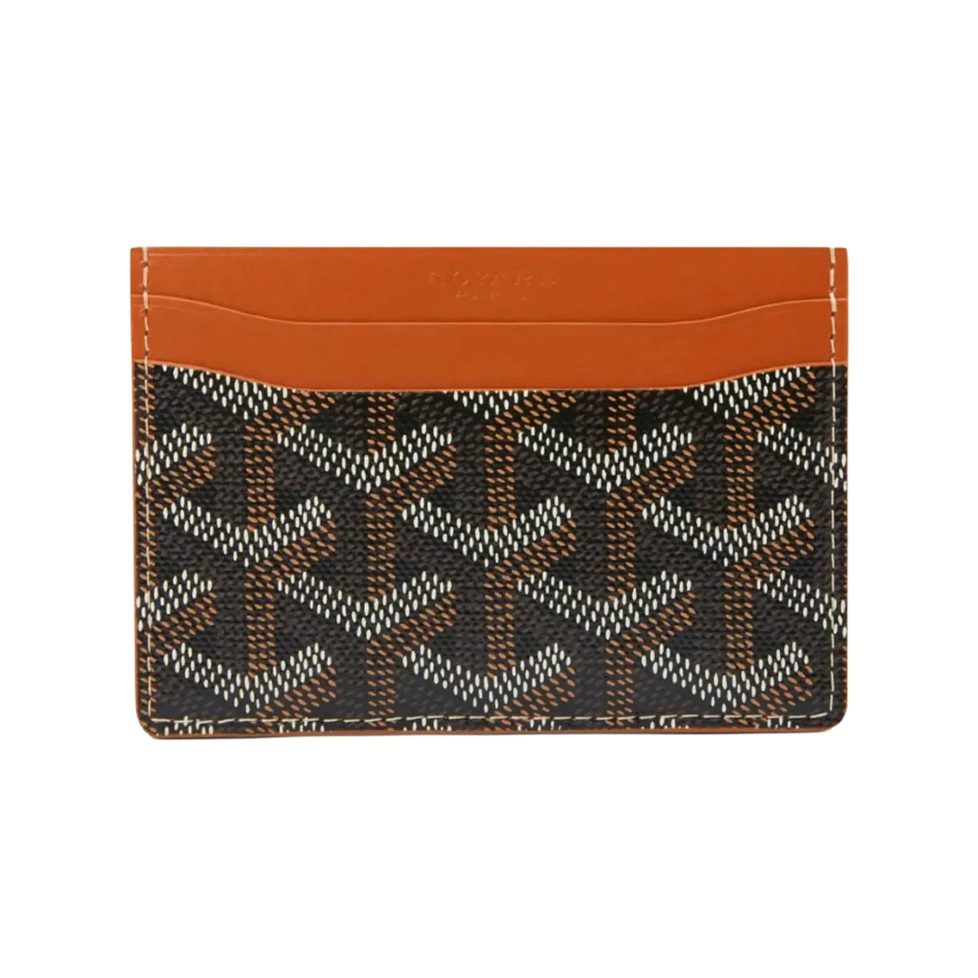 GOYARD Saint-Sulpice Card Wallet 'Black / Tan'