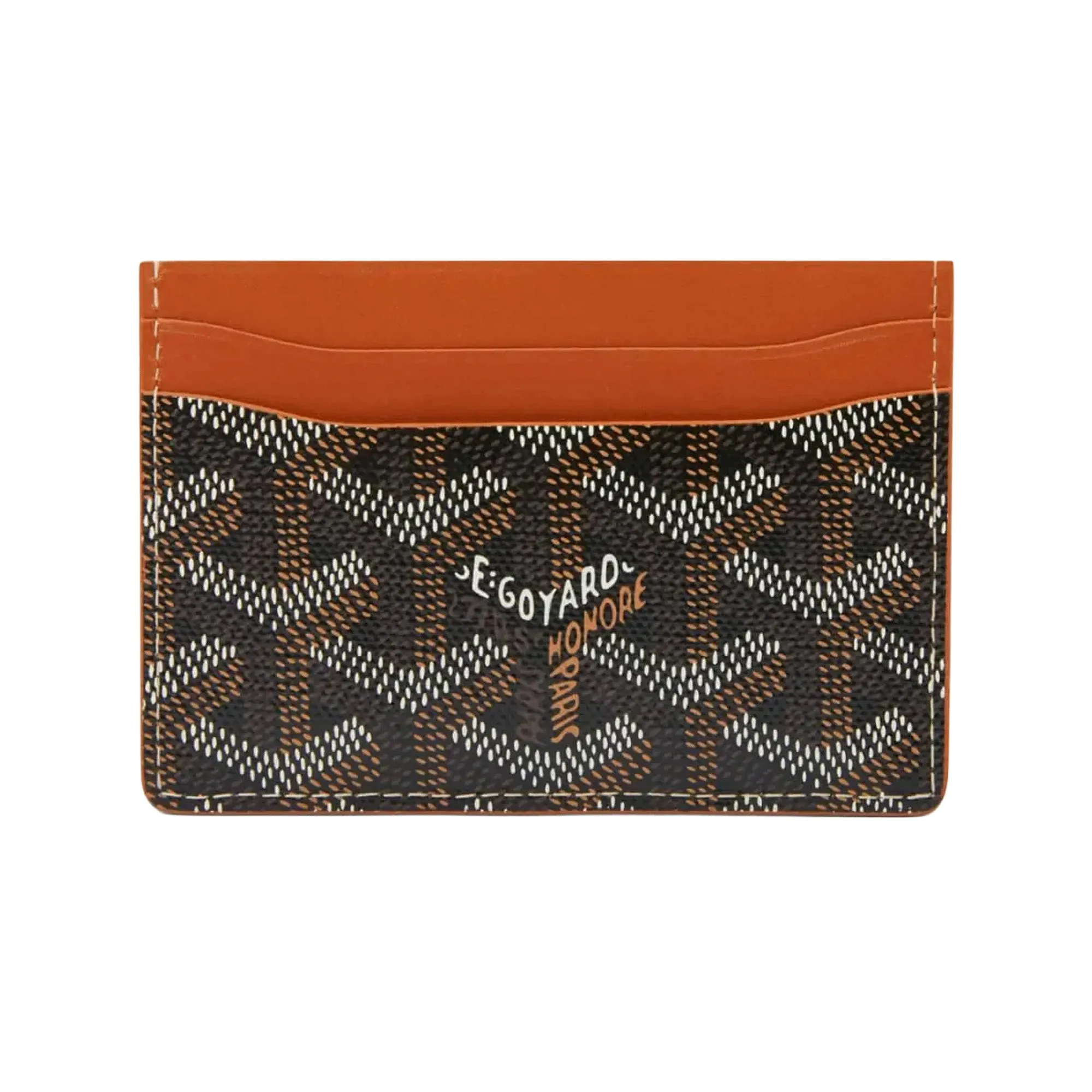 GOYARD Saint-Sulpice Card Wallet 'Black / Tan'