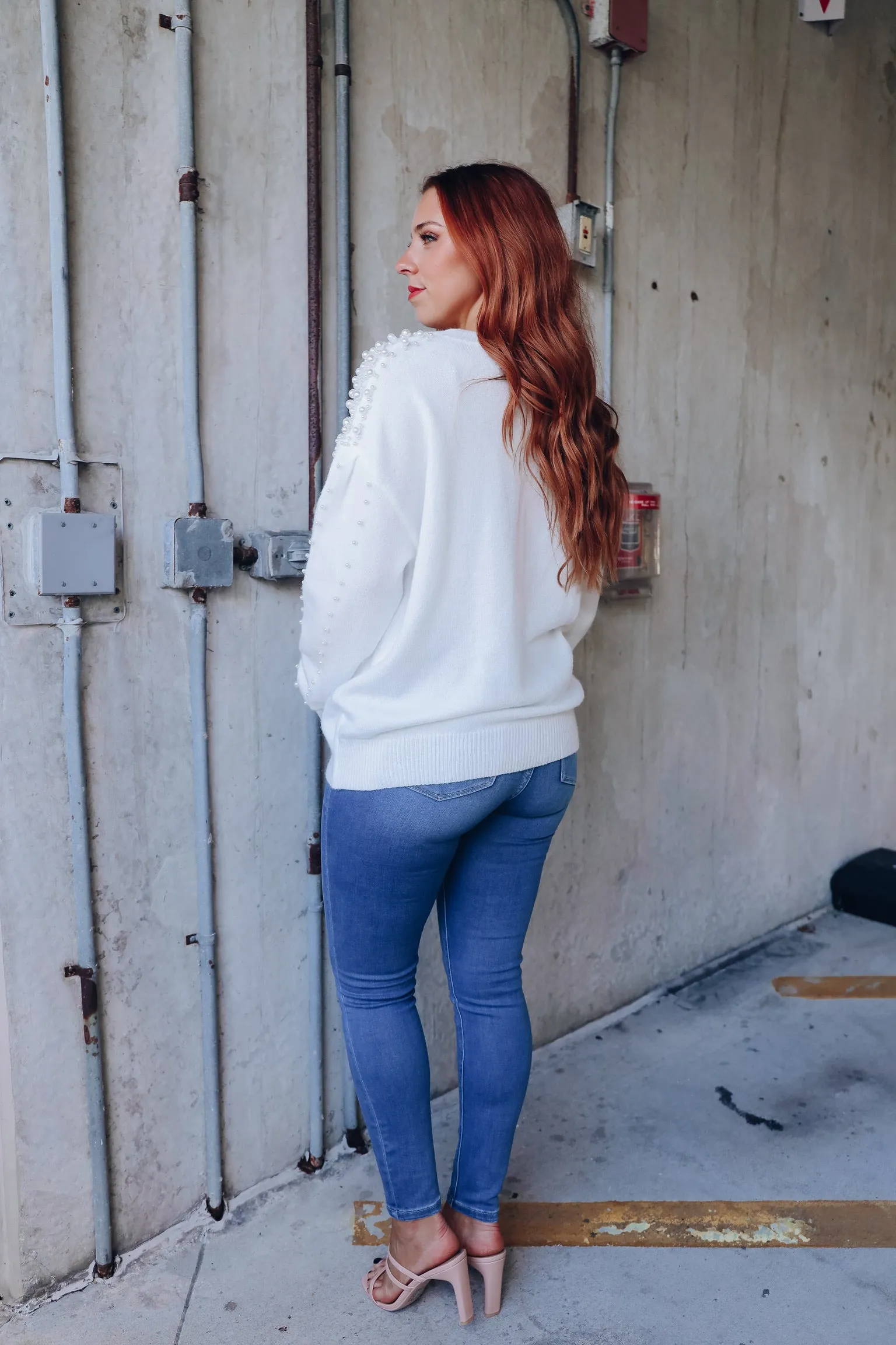 Graced With Pearls Knit Sweater