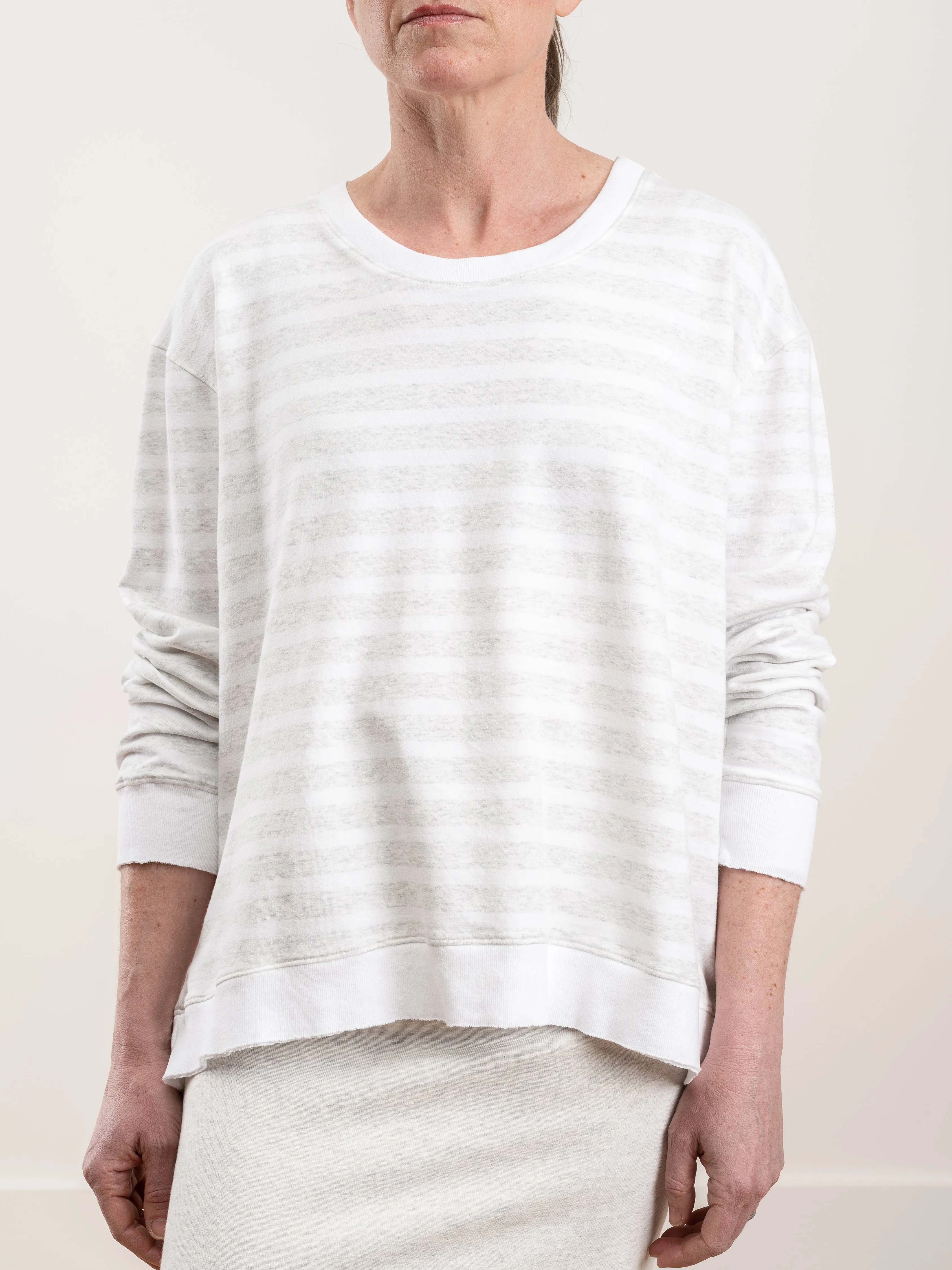 graceful sweatshirt - heather stripe