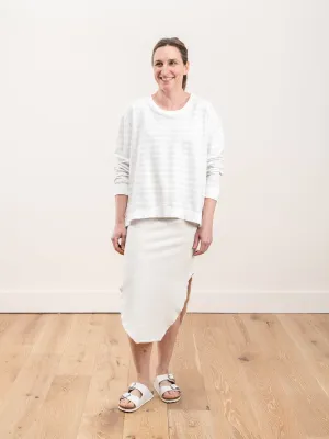 graceful sweatshirt - heather stripe