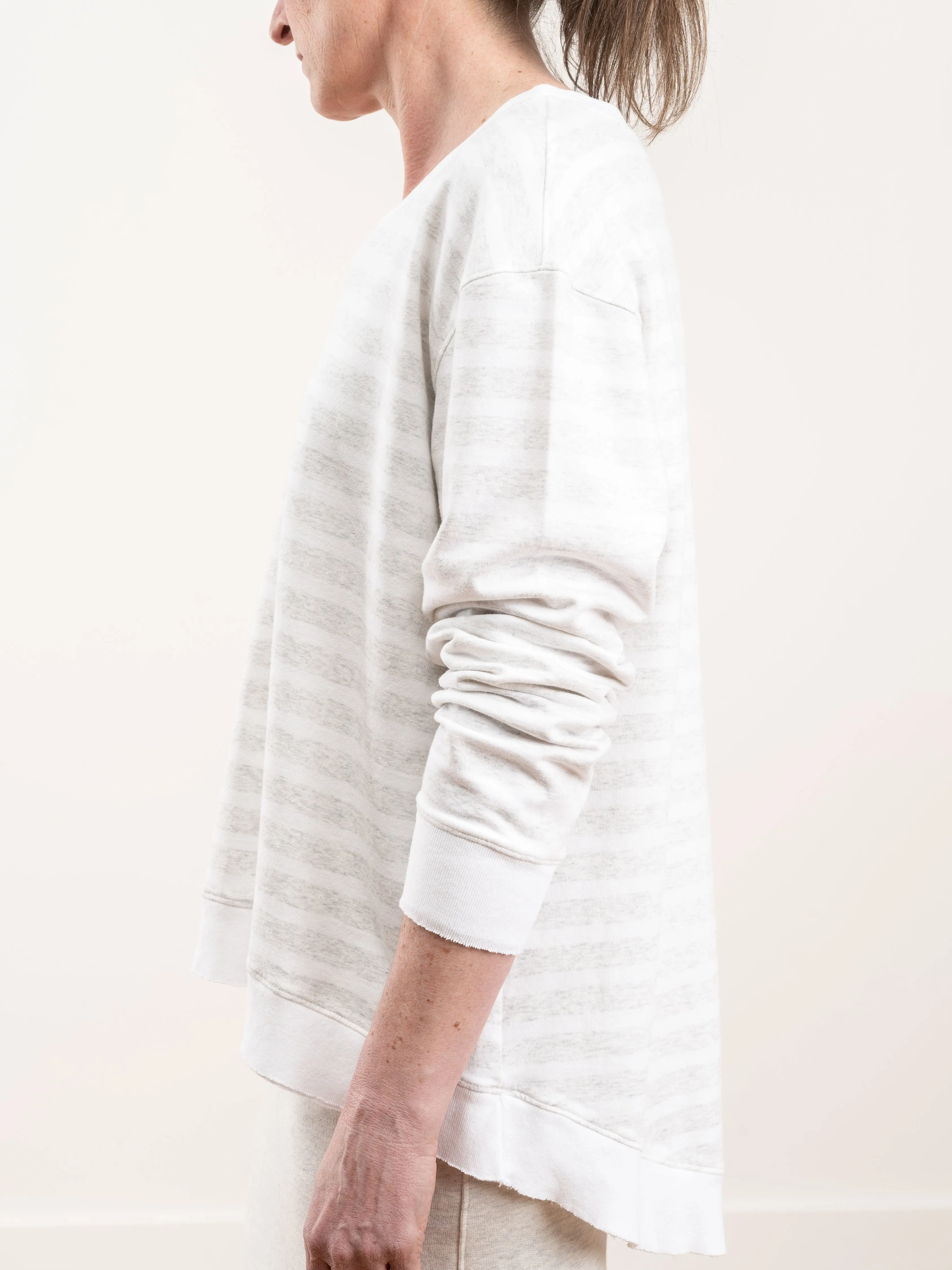 graceful sweatshirt - heather stripe