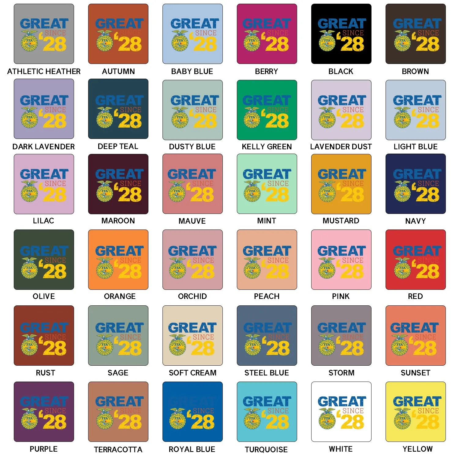 Great Since 28 T-Shirt (XS-4XL) - Multiple Colors!