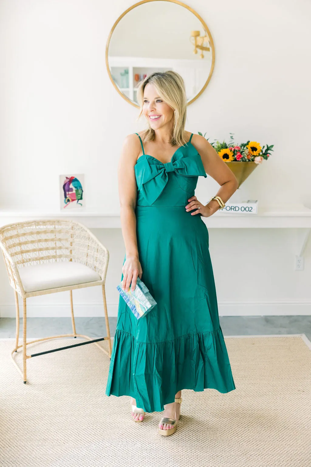 Green Gambit Midi Dress