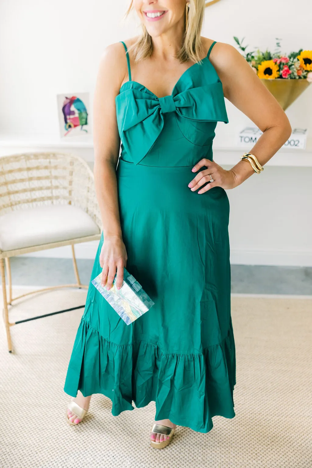 Green Gambit Midi Dress