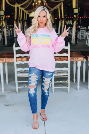 Grl Pwr Sweatshirt - Pink
