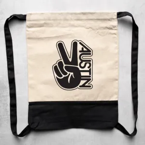 Groovy Austin Canvas Drawstring Bag