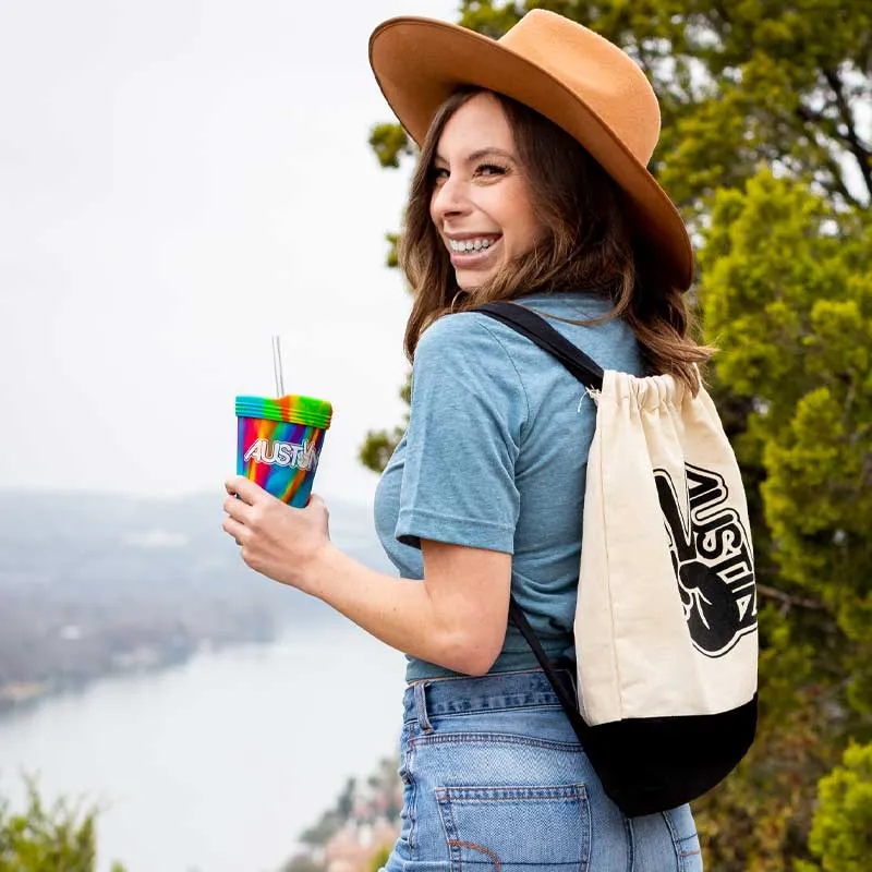 Groovy Austin Canvas Drawstring Bag
