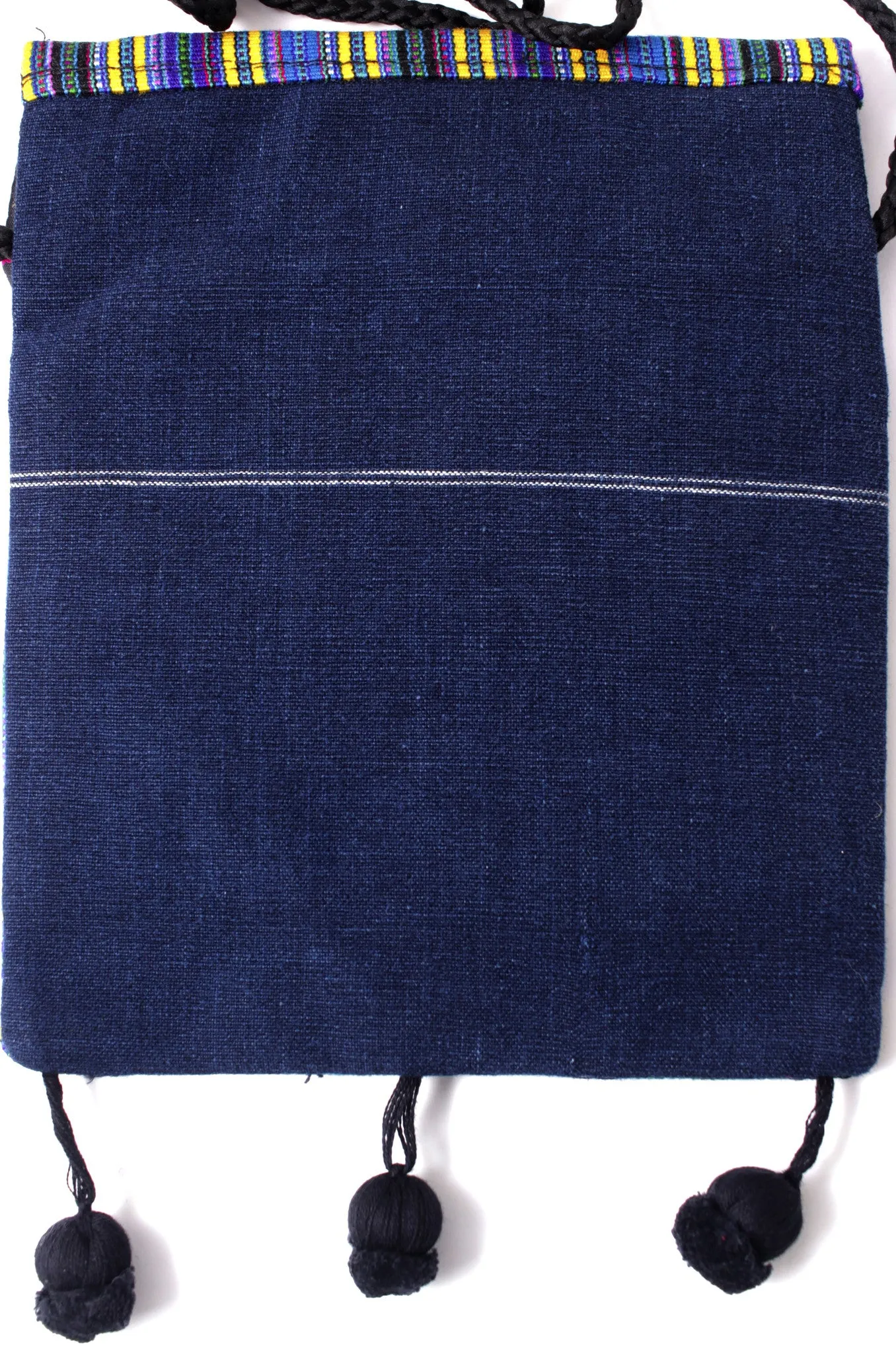 GUATEMALA SHOULDER BAG PASSPORT PURSE  HAND CRAFTED w/ TASSLES GPB007