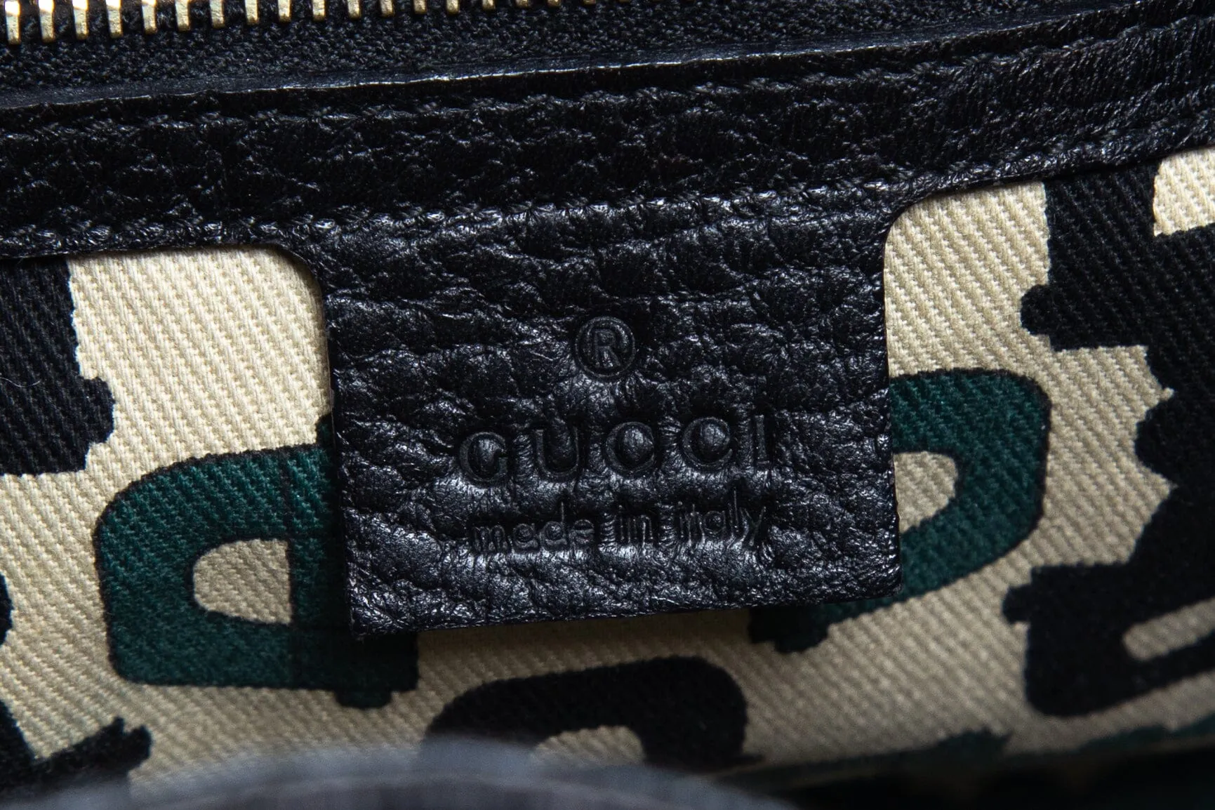 Gucci Black Grained Leather Horsebit Tote Handbag