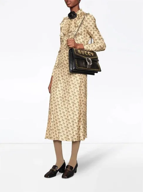 Gucci Dionysus Sega Moon Stars Shoulder Bag in Black