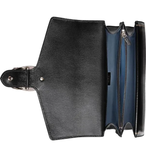 Gucci Dionysus Sega Moon Stars Shoulder Bag in Black