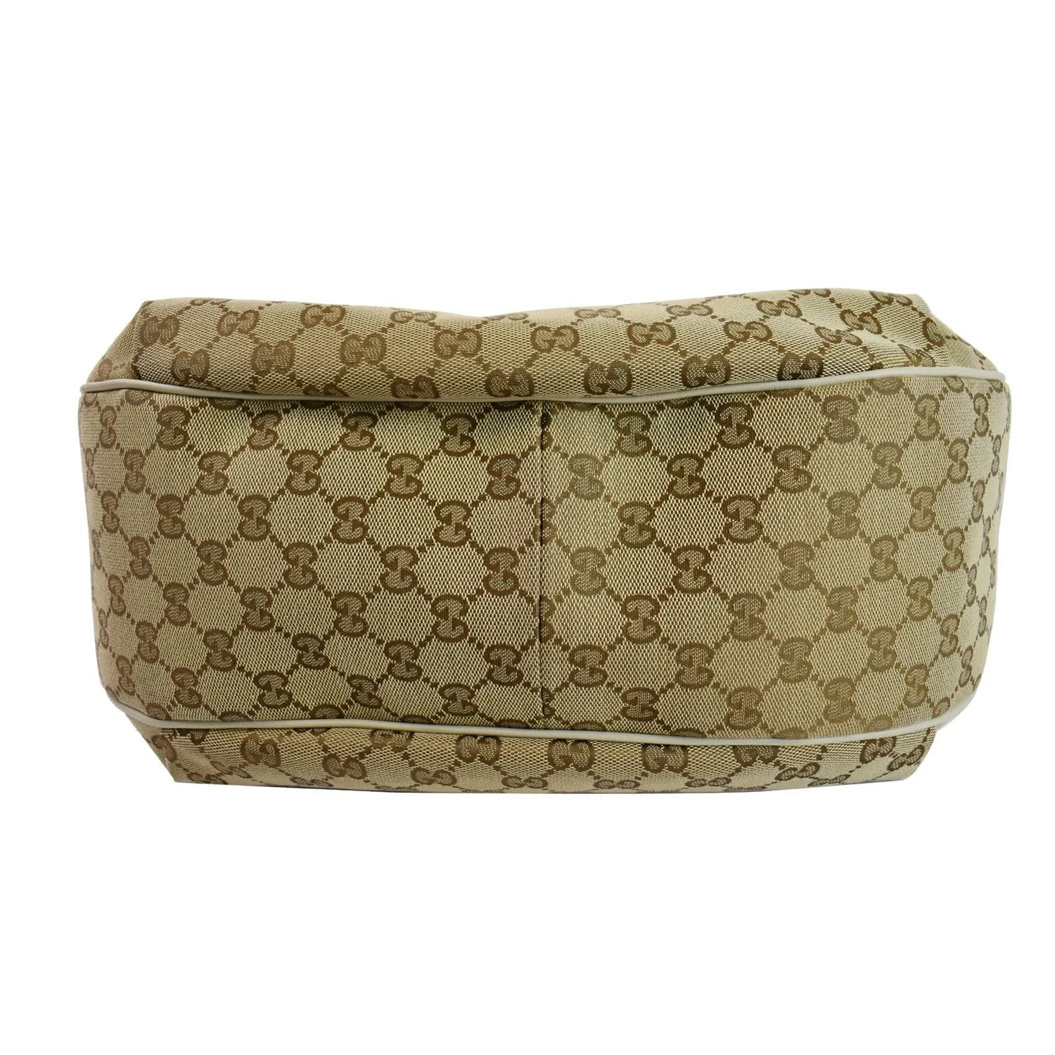 GUCCI Emily Medium GG Canvas Hobo Shoulder Bag Beige 322226