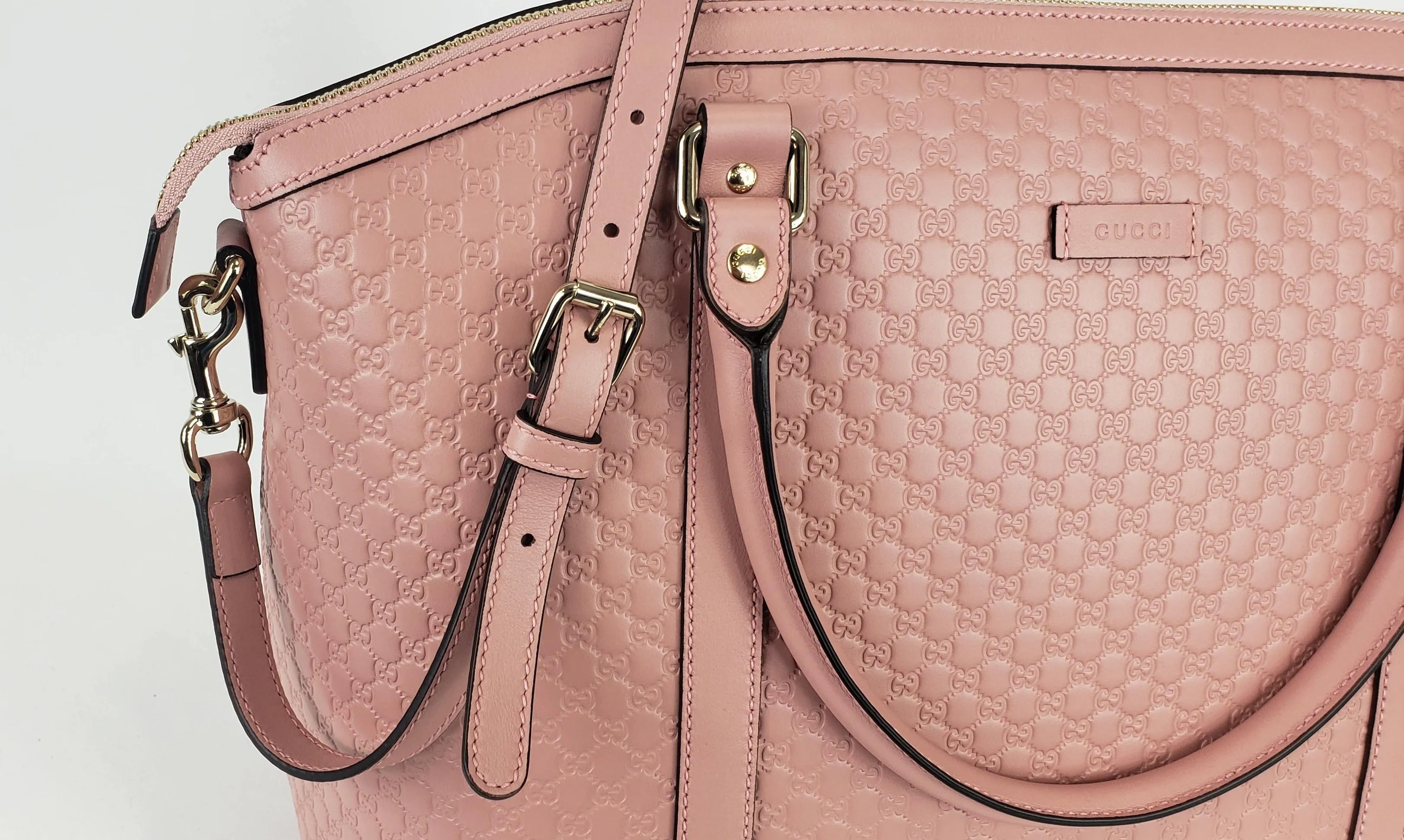Gucci GG Convertible Handbag in Soft Pink