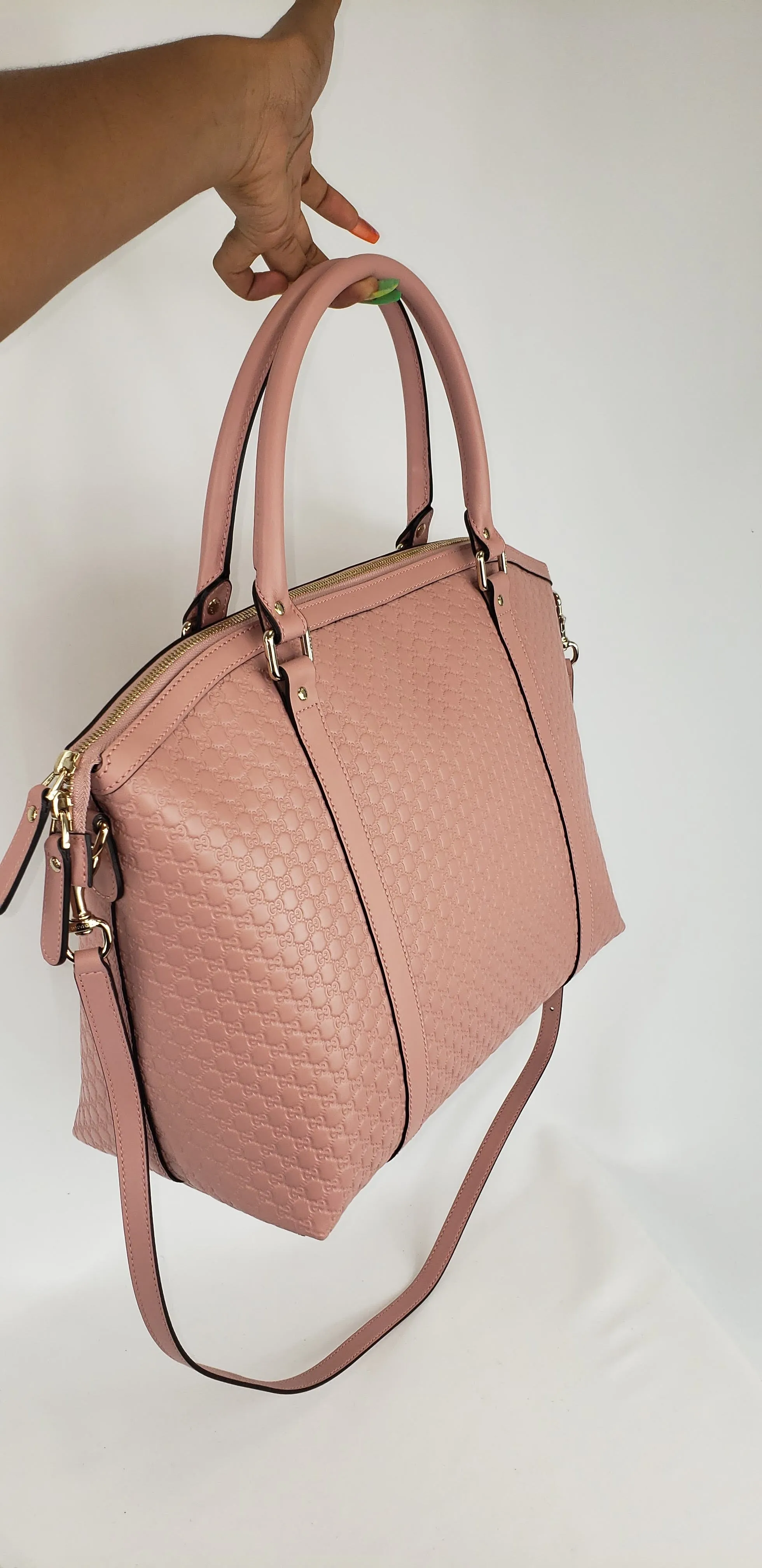 Gucci GG Convertible Handbag in Soft Pink