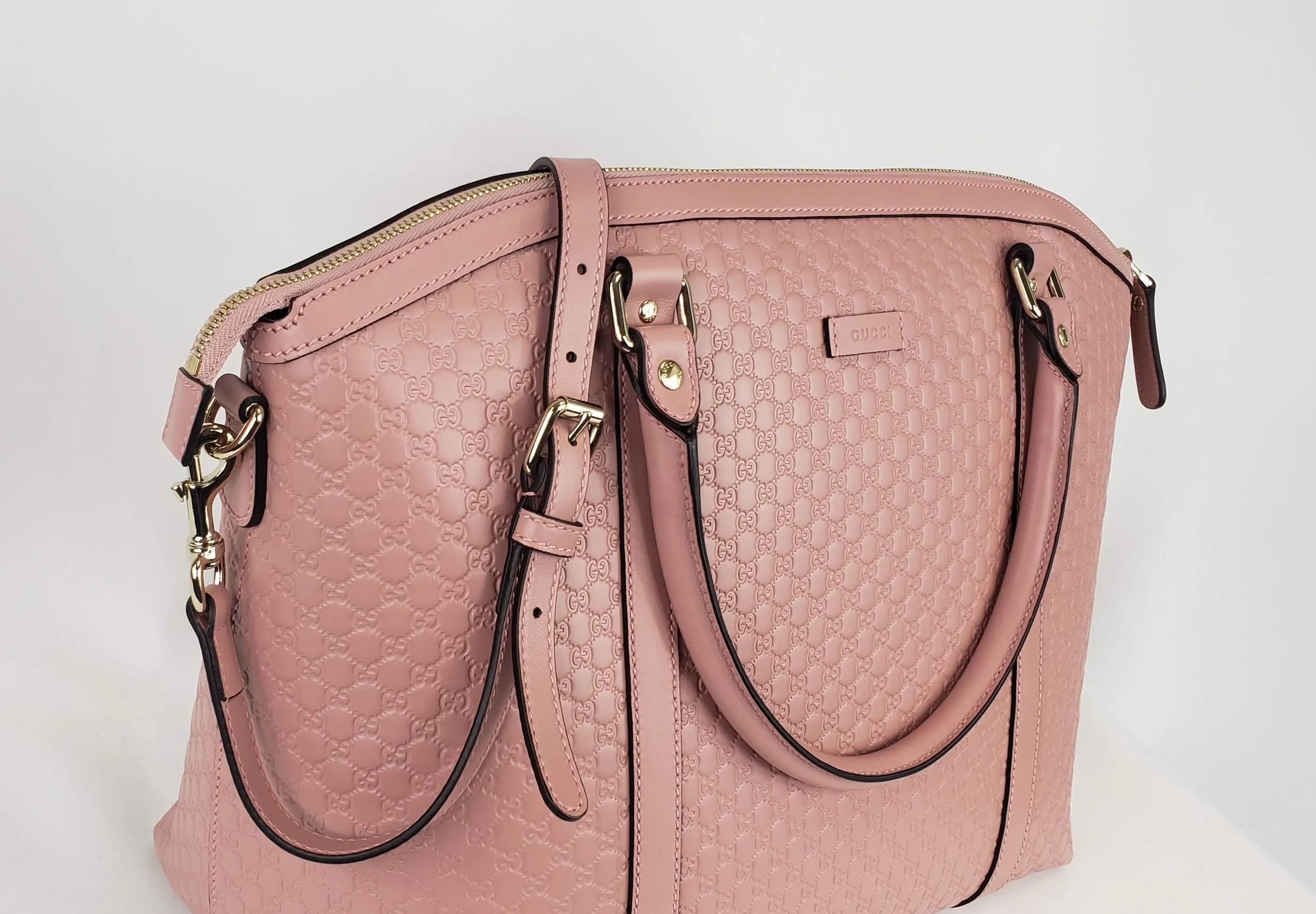 Gucci GG Convertible Handbag in Soft Pink