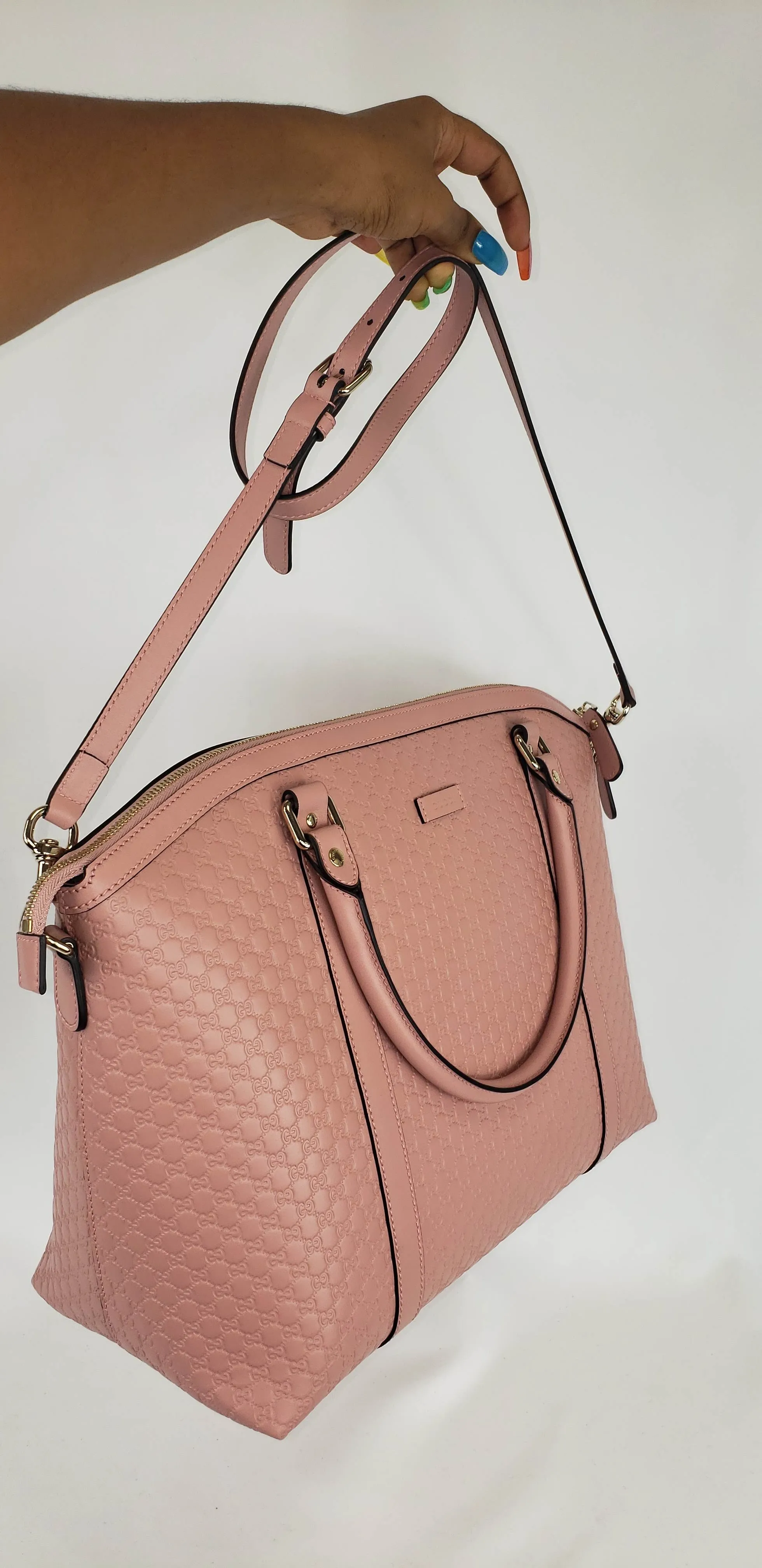 Gucci GG Convertible Handbag in Soft Pink