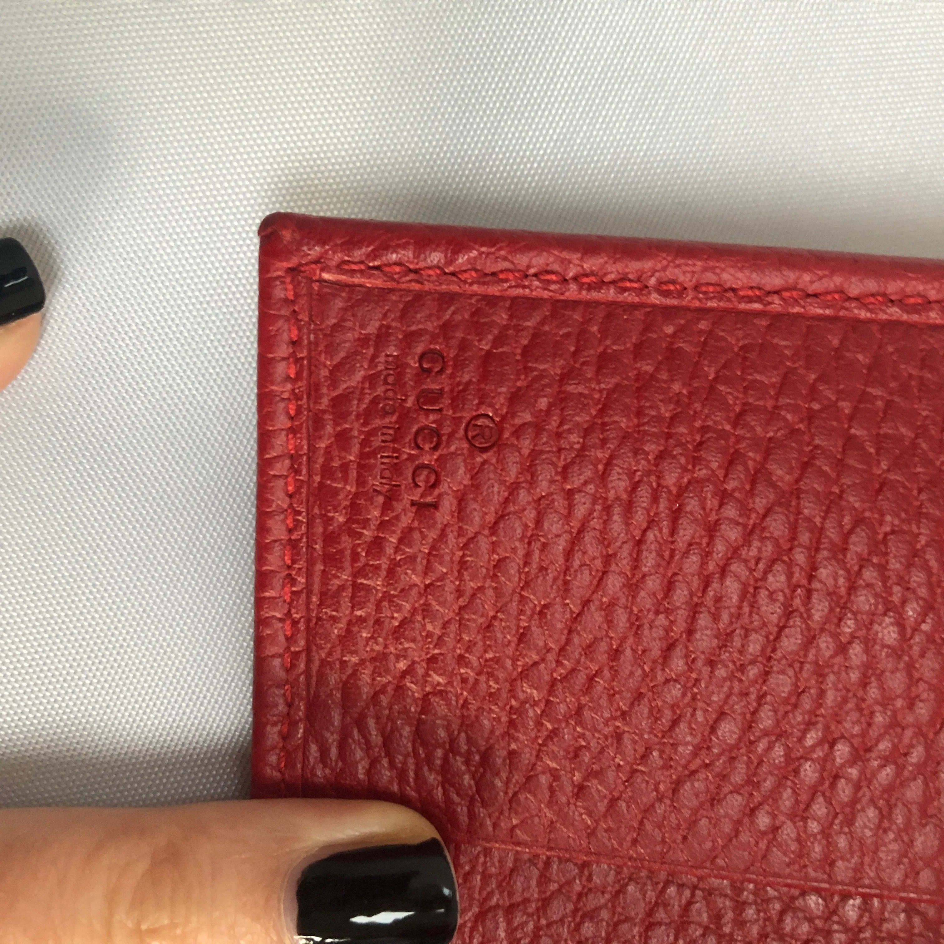 Gucci GG French Wallet in Red