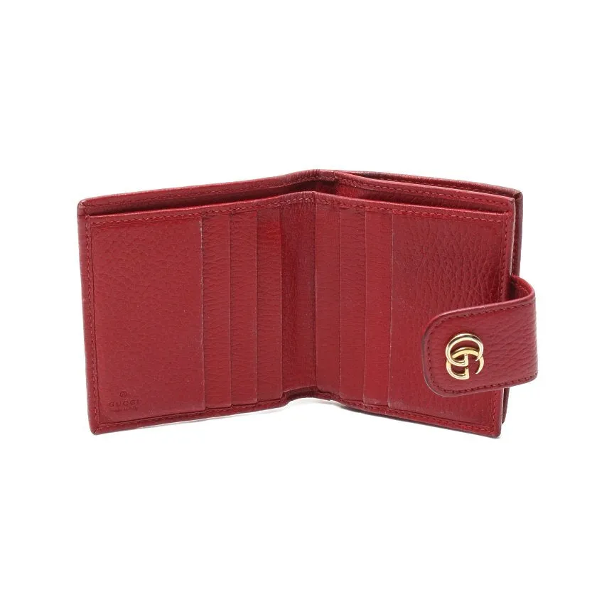 Gucci GG French Wallet in Red
