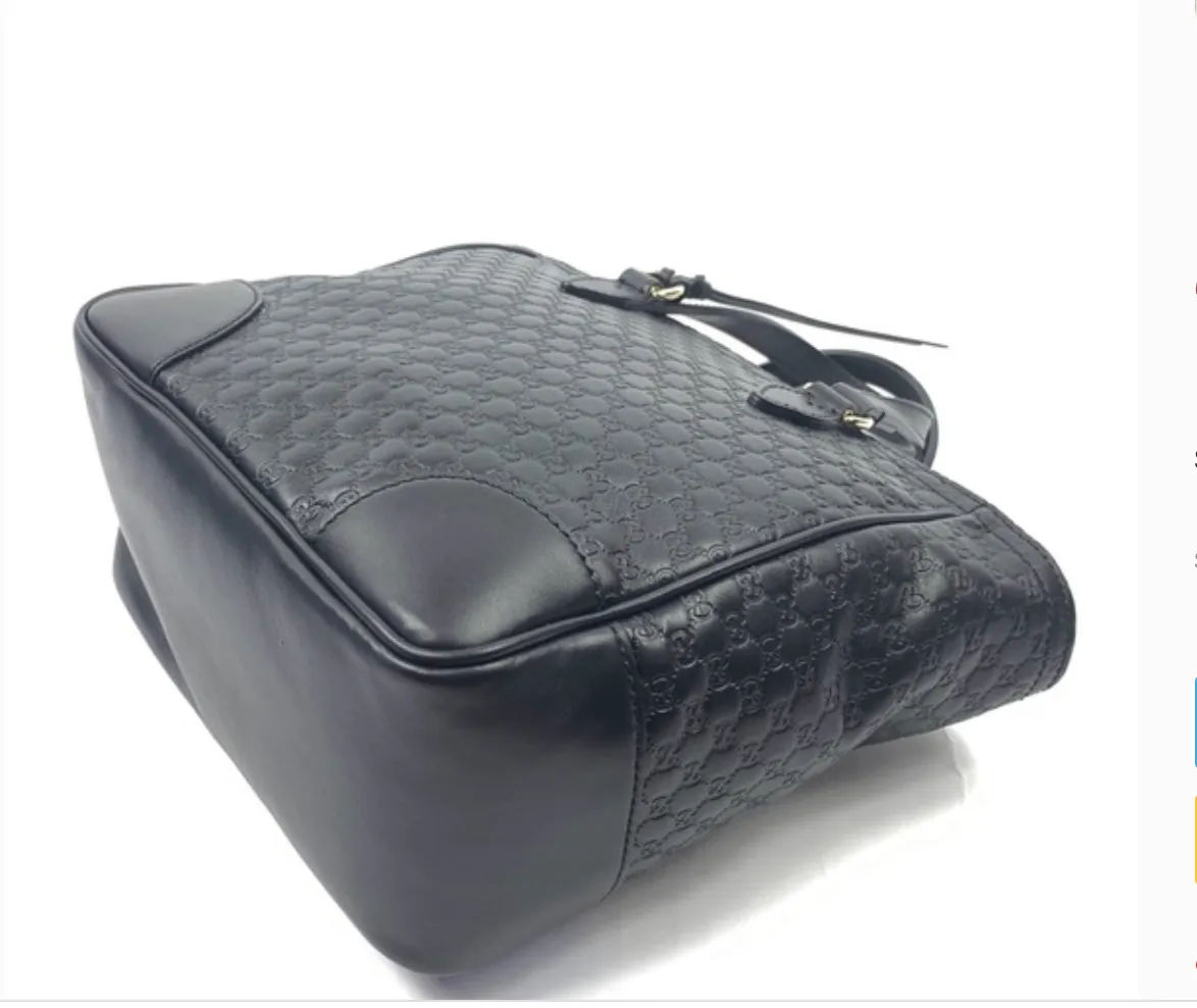 Gucci GG Microgussima Small Tote Crossbody in Black