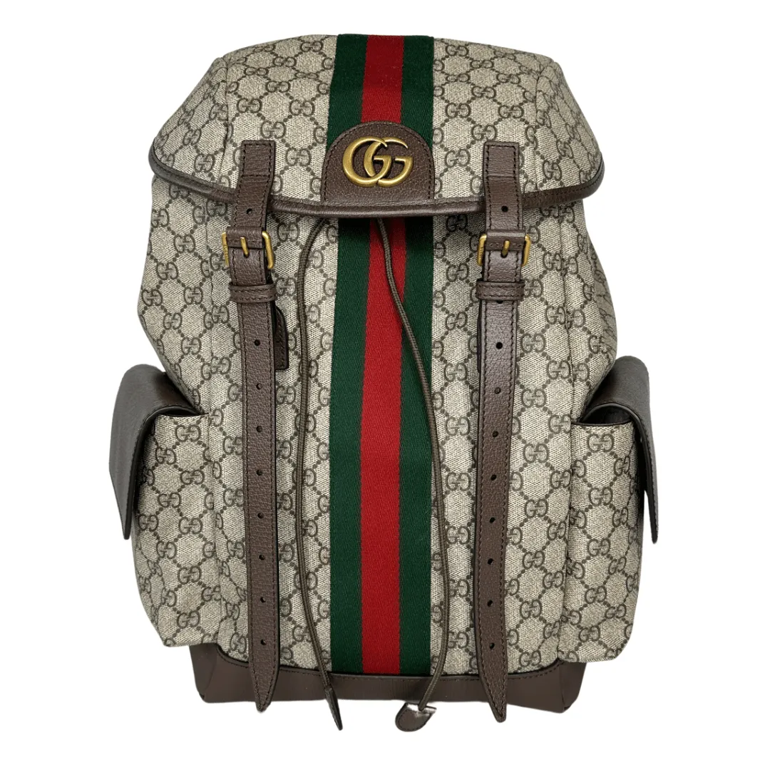 Gucci GG Supreme Medium Ophidia Backpack
