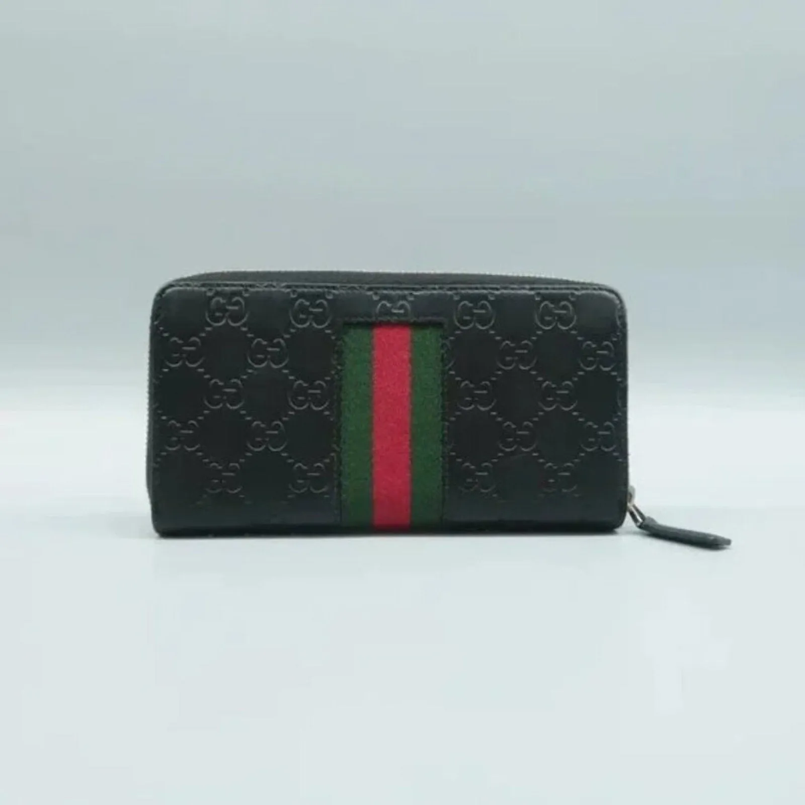 GUCCI Guccissima Black Leather Wallet