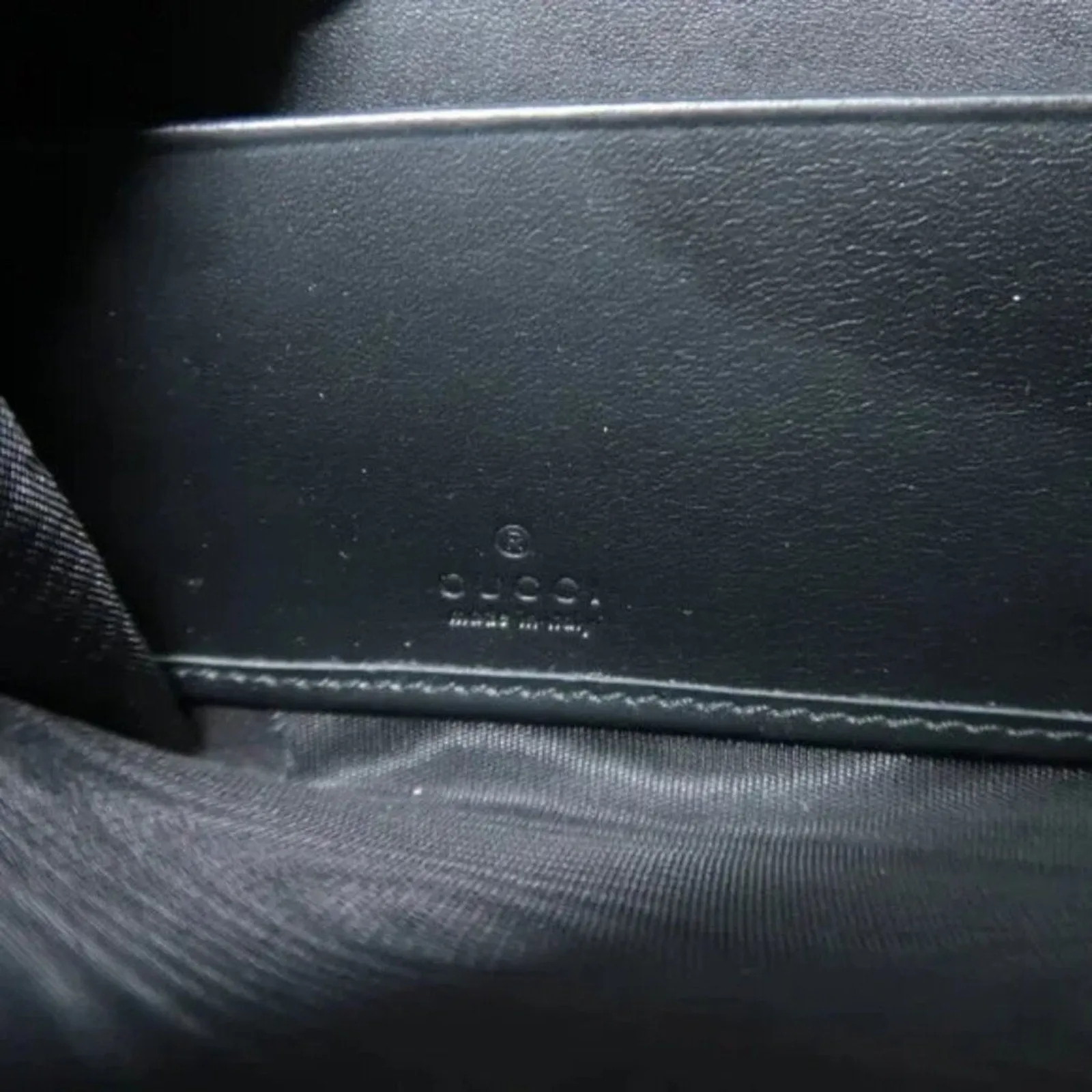 GUCCI Guccissima Black Leather Wallet