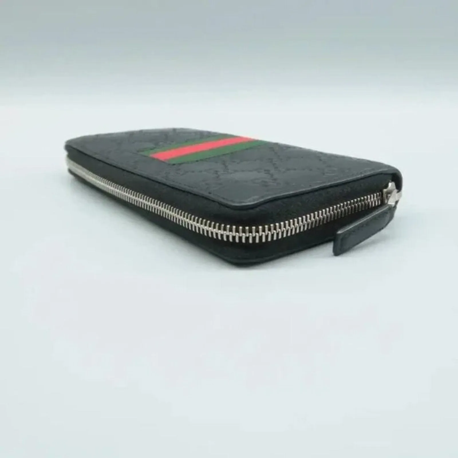 GUCCI Guccissima Black Leather Wallet