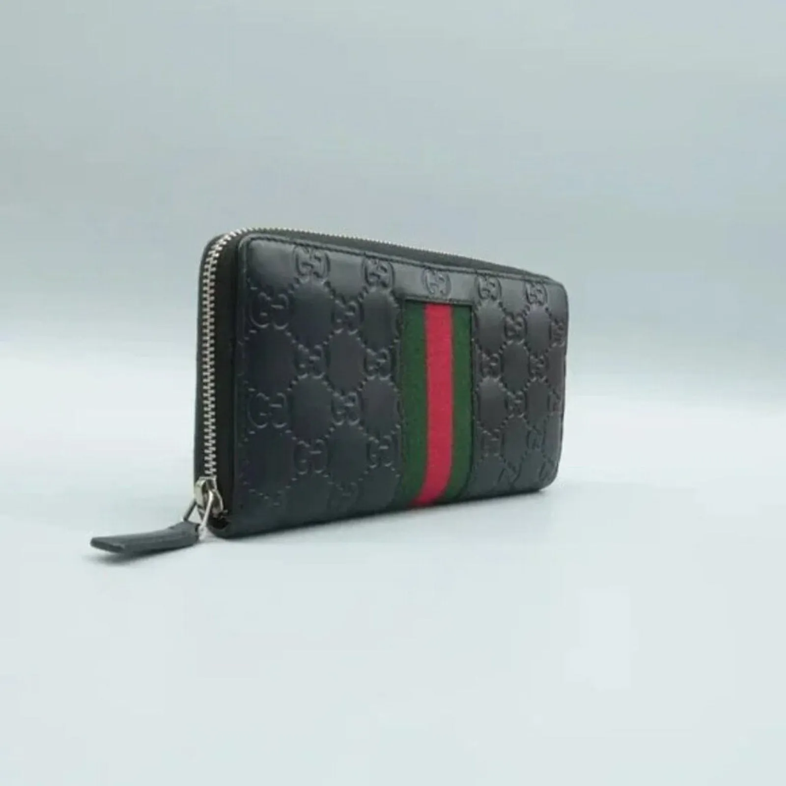 GUCCI Guccissima Black Leather Wallet