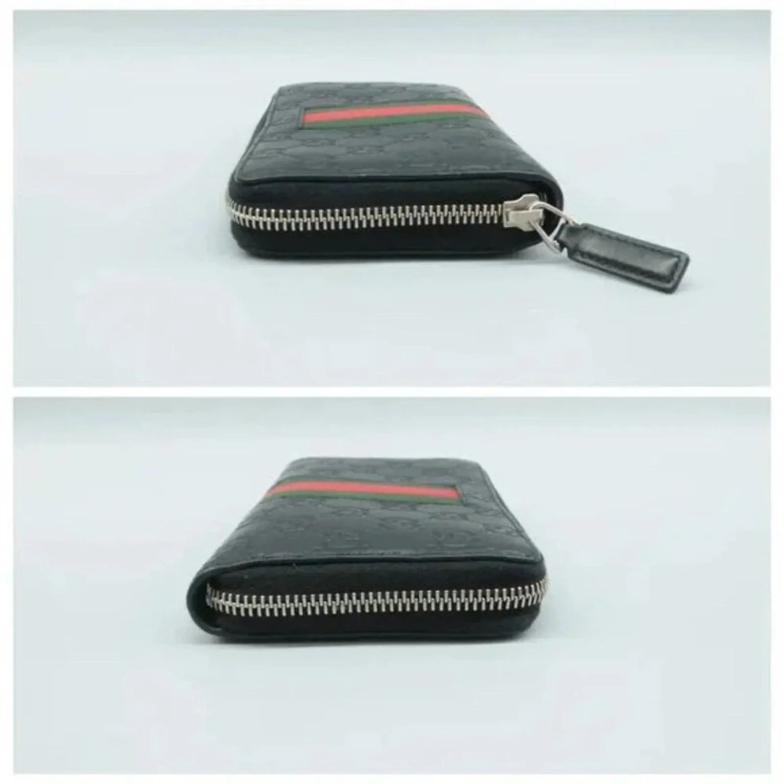 GUCCI Guccissima Black Leather Wallet