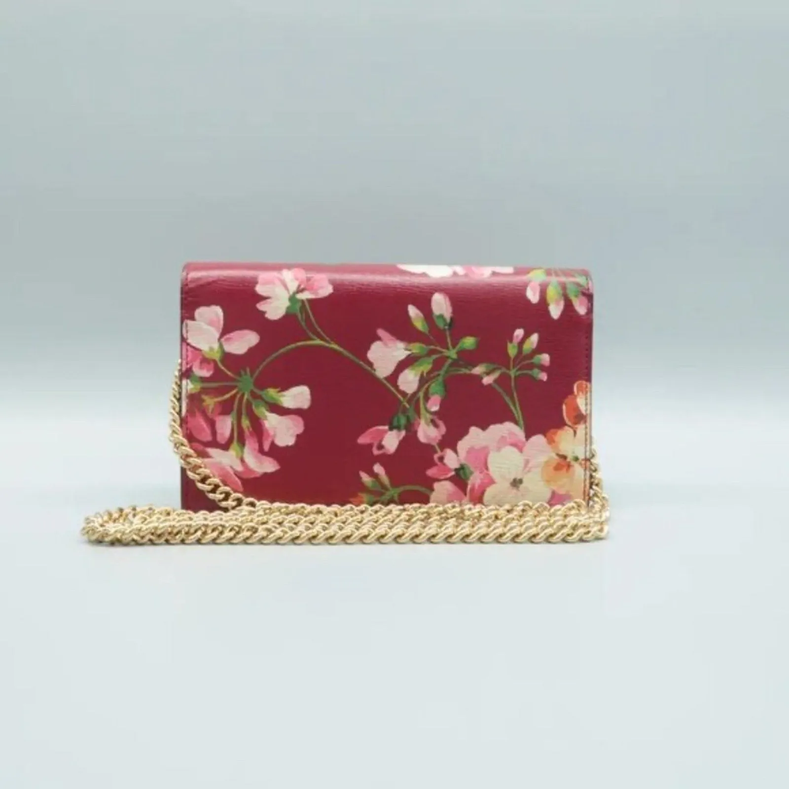 GUCCI Interlocking Red Leather Shoulder Bag