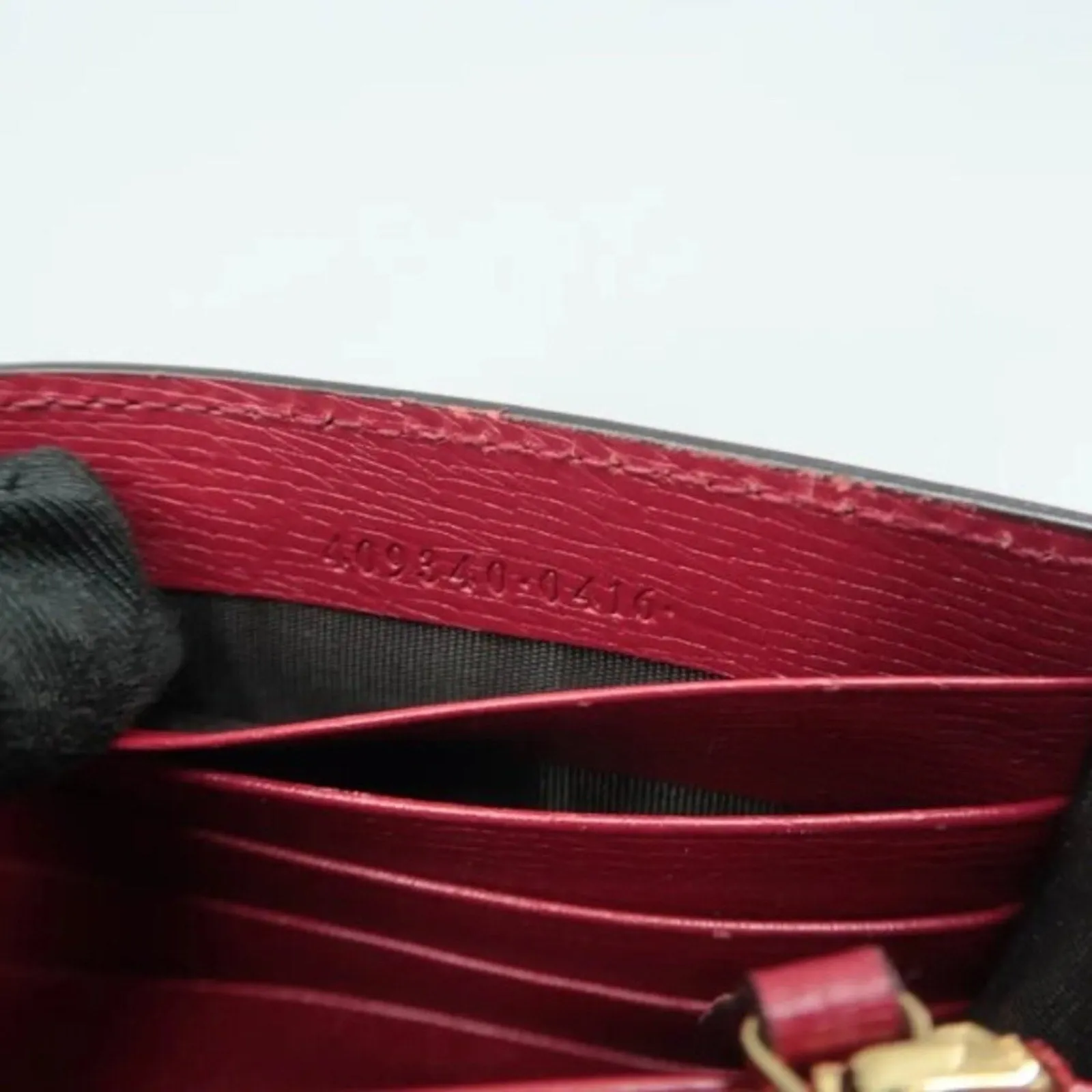 GUCCI Interlocking Red Leather Shoulder Bag
