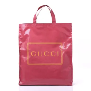 Gucci Medium Montecarlo Crystal Logo Print Tote in Glam Pink