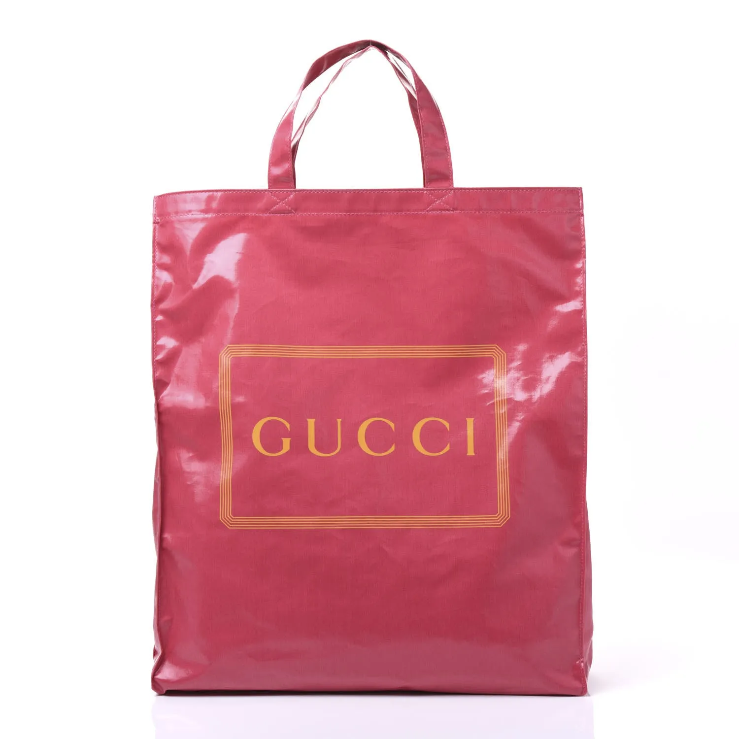 Gucci Medium Montecarlo Crystal Logo Print Tote in Glam Pink