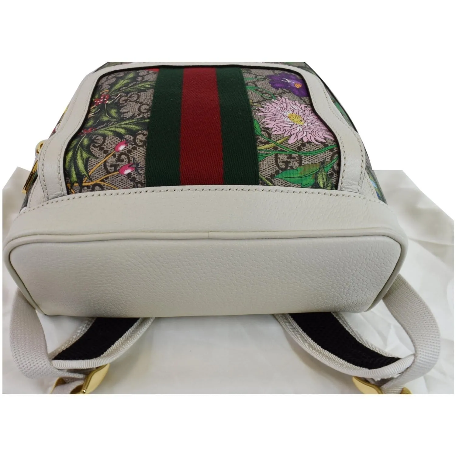 GUCCI Ophidia GG Flora Small Supreme Canvas Backpack Bag Beige 547965 - 20% OFF
