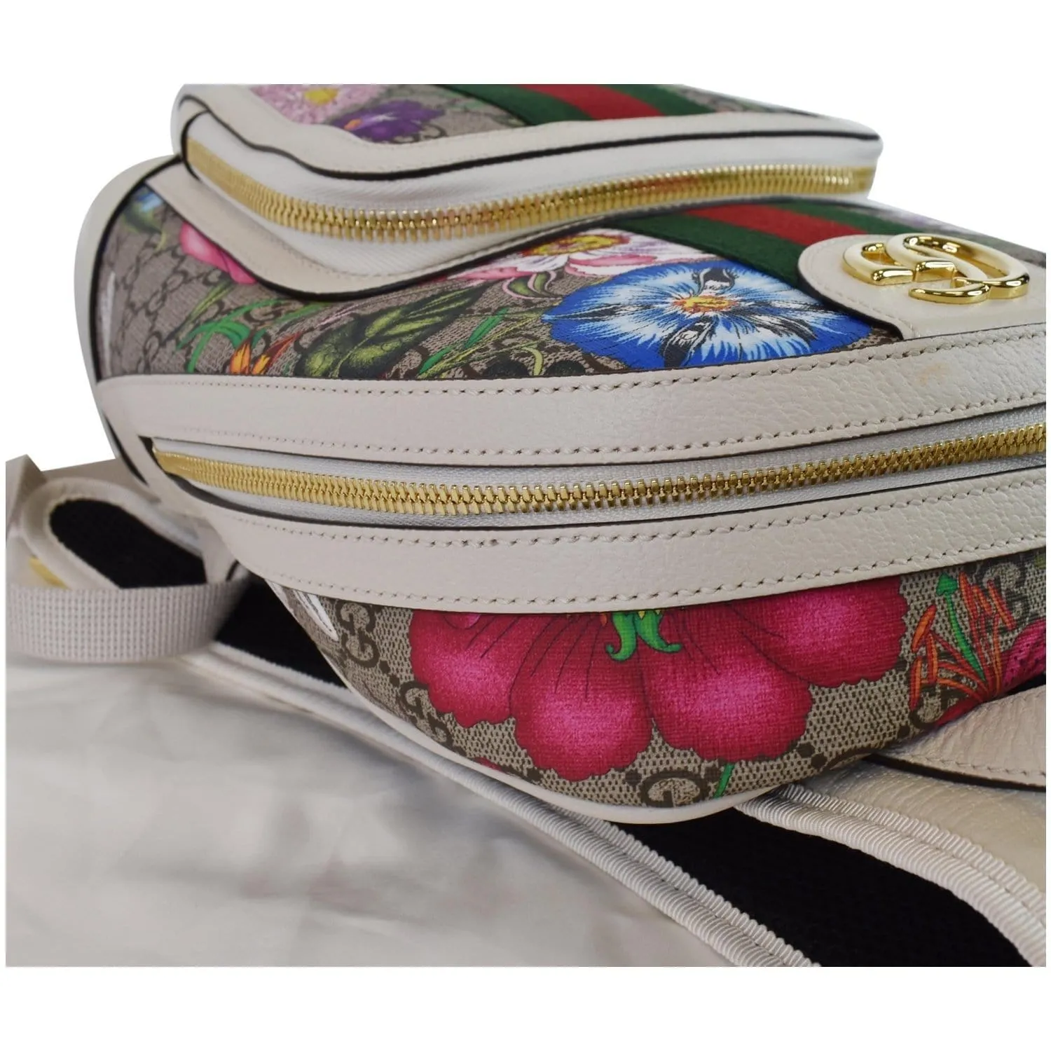 GUCCI Ophidia GG Flora Small Supreme Canvas Backpack Bag Beige 547965 - 20% OFF