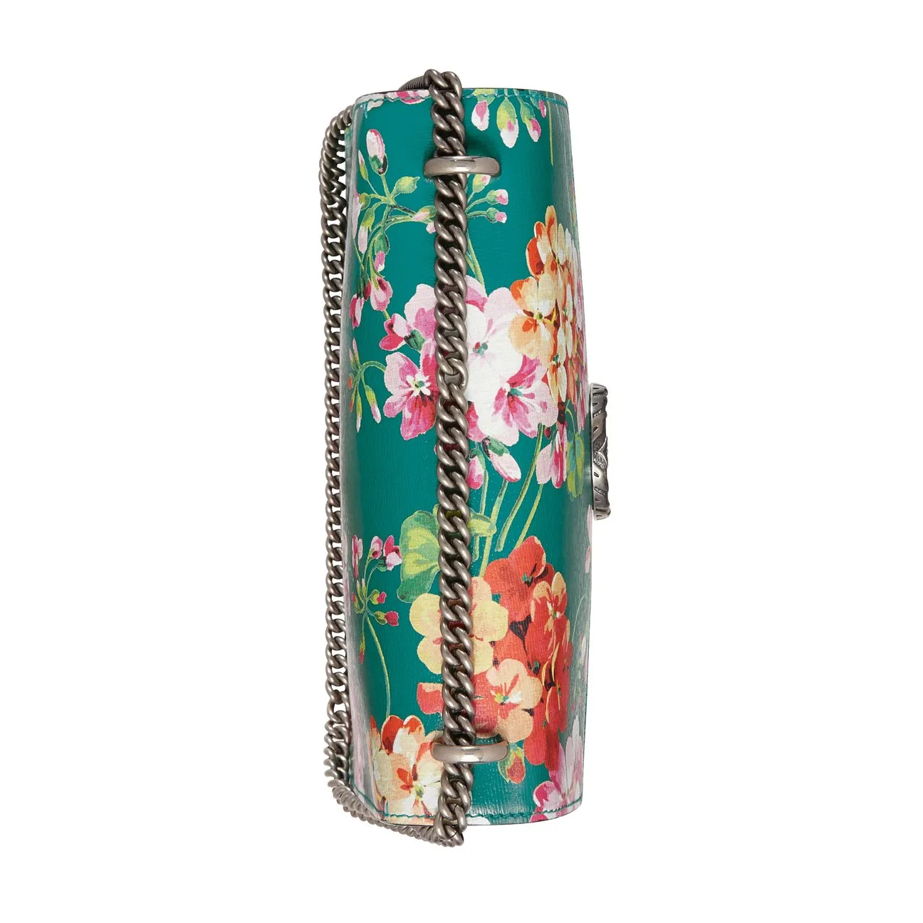 Gucci Small Dionysus Blooms Leather Shoulder Bag in Green