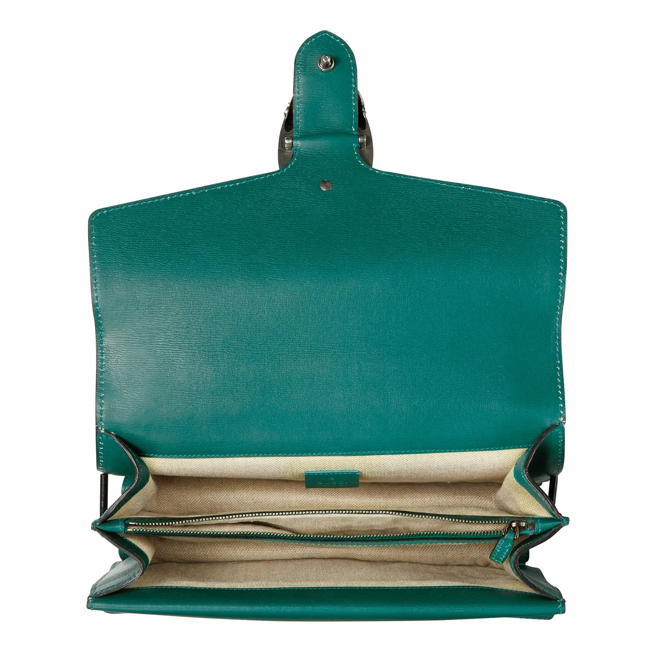 Gucci Small Dionysus Blooms Leather Shoulder Bag in Green