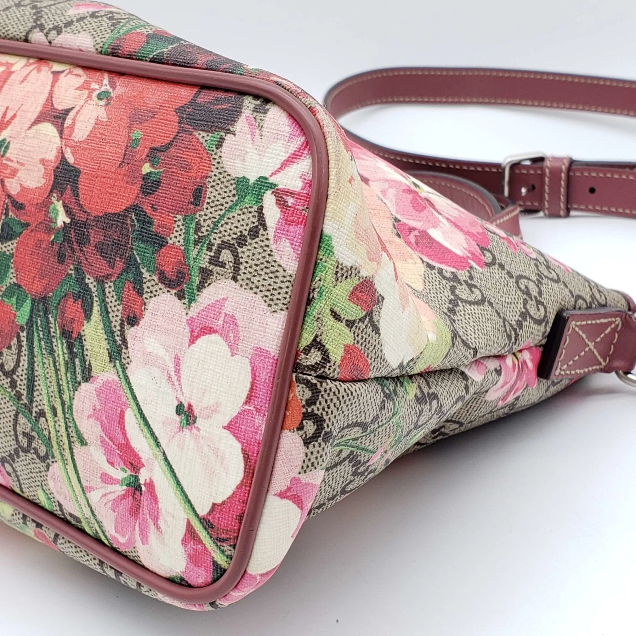 Gucci Supreme Bloom Pink Rose Shoulder Bag