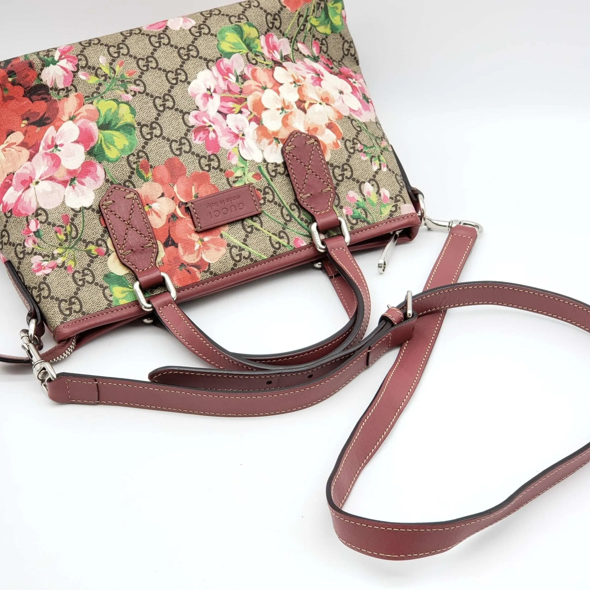 Gucci Supreme Bloom Pink Rose Shoulder Bag