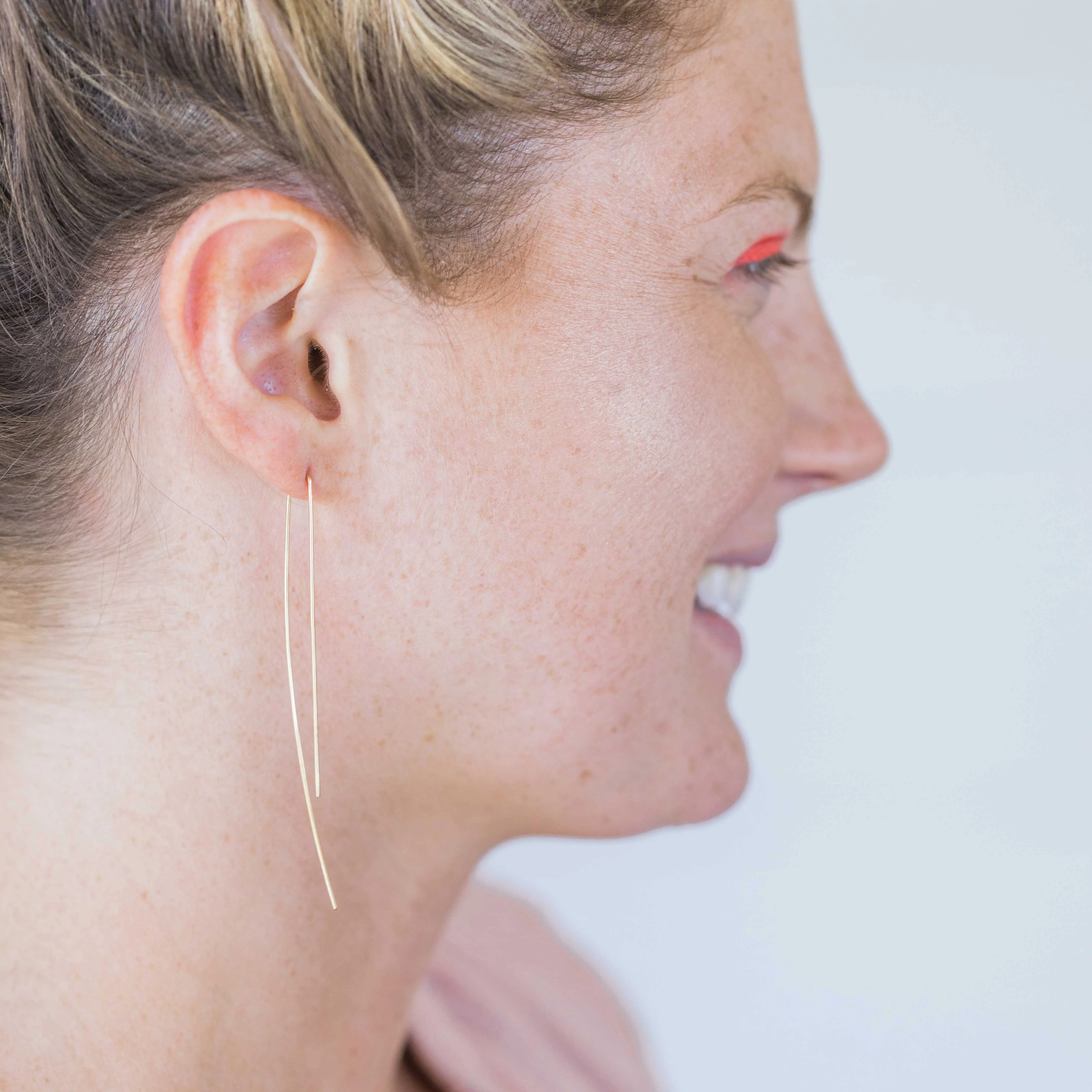 Half Curved Slider Earrings