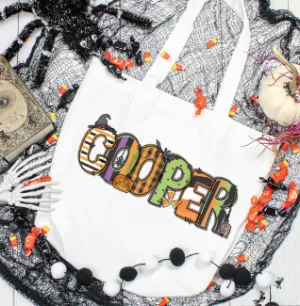 Halloween Letter Name Trick-or-Treat Bag